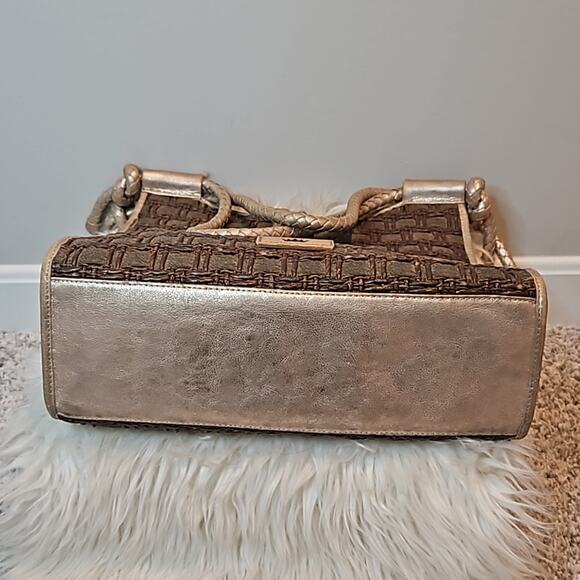 Elaine Turner Sophie Vertical Moroccan Espresso Brown Woven Handbag Large Tote - Picture 6 of 12